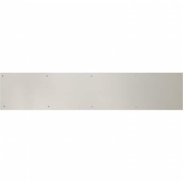 Brass Accents 6 in. x 30 in. Kick Plate Satin Nickel-Aluminum Screw Mount A09-P0630-670 - main